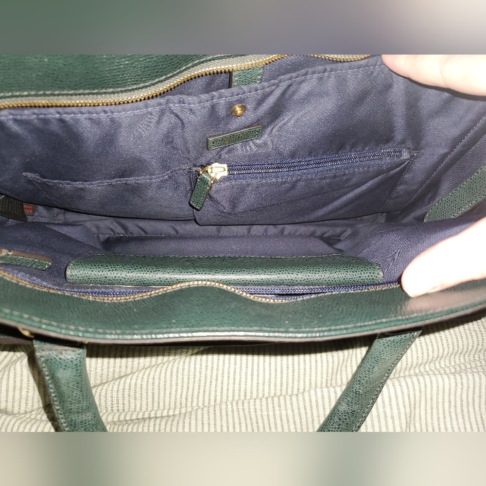 Tumi Large Sinclair Camila Tote- Hunter Green - Picture 12 of 13